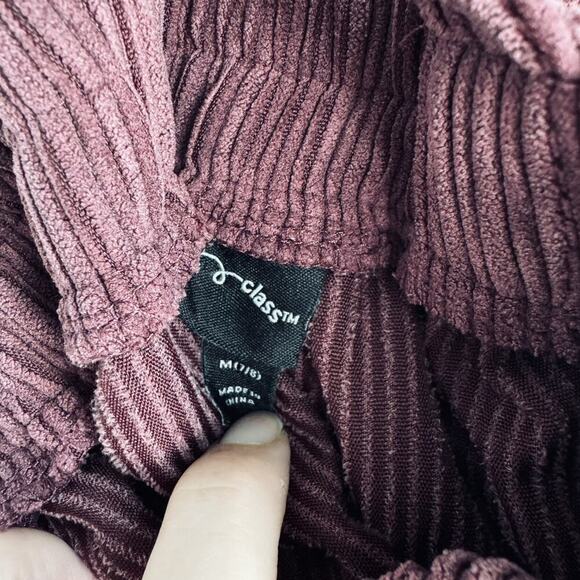 Art Class Corduroy Overall Dress Maroon Size Medium - Picture 3 of 5